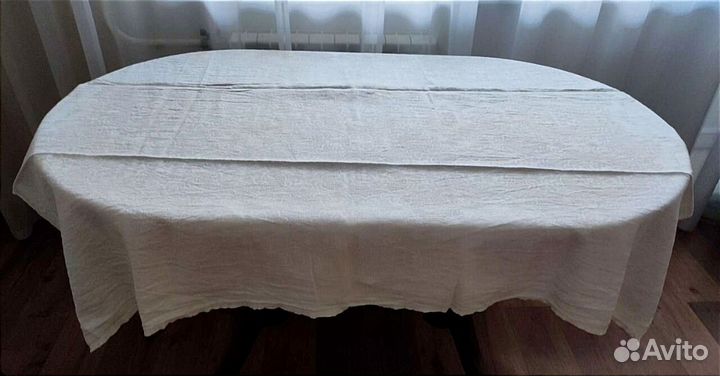 Скатерть льняная б/у