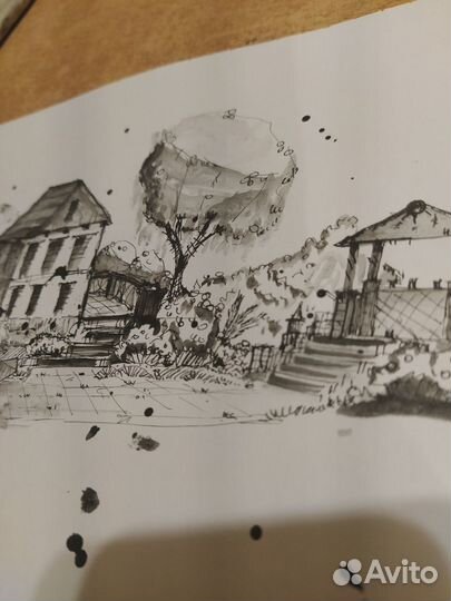 Картина тушью