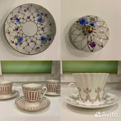 Лфз фарфор чайная кофейная пара блюдце