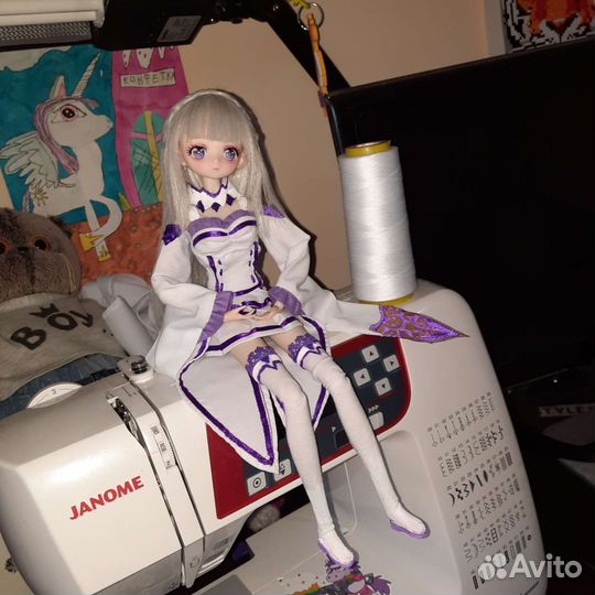 Эмилия кукла аниме шарнирная, Z жизнь с нуля