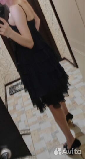 Вечернее платье 46 размера черное