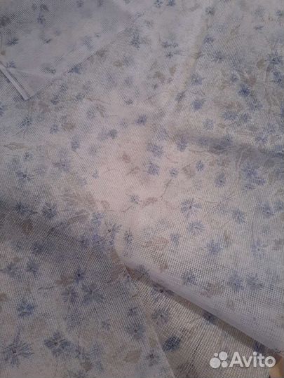 Советский тюль, гипюр, отрезы рулоны ткани, СССР