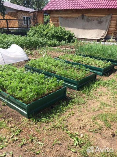 Грядка темно-красная 1м х 4м х 22см