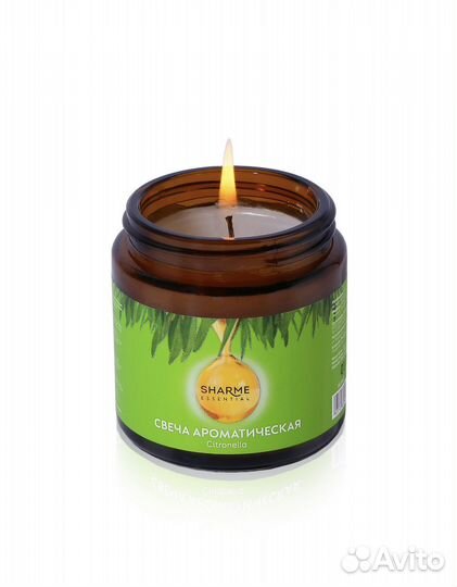 Свеча Sharme Essential «Цитронелла», 88 г