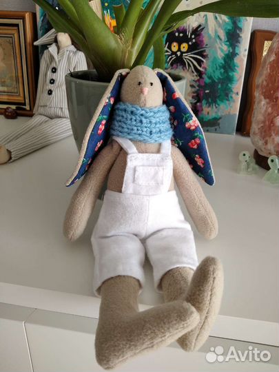 Заяц кролик тильда мягкая интерьерная игрушка