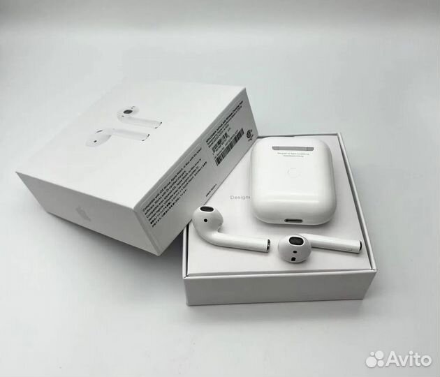 Airpods 2 premium (чехол в подарок)