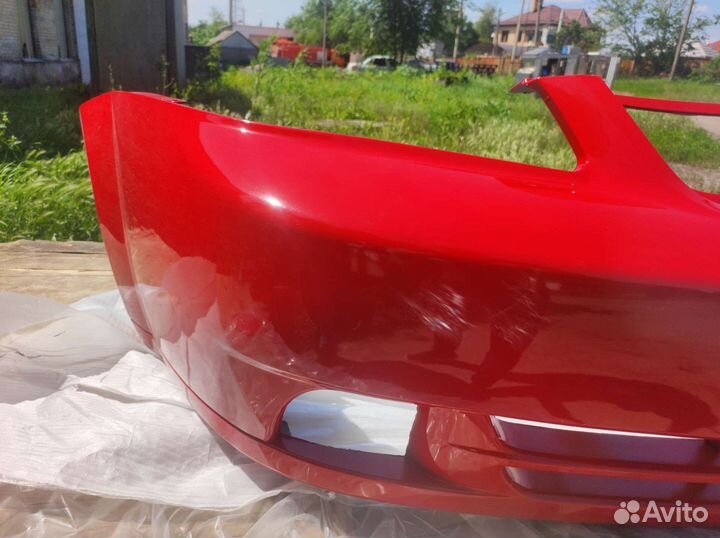 Chevrolet Lacetti бампер передний красный в цвет