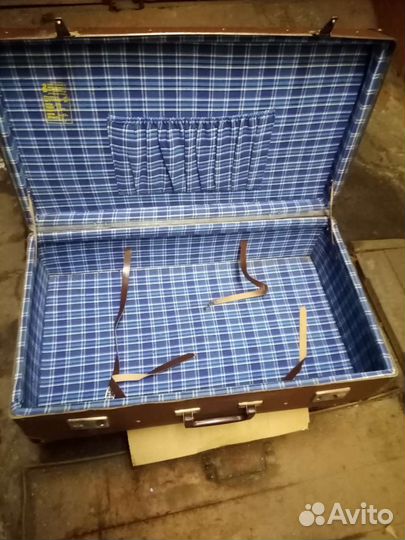 Фибровый советский чемодан изг. В Ленинграде