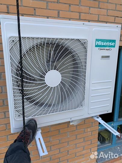 Монтаж наружнах блоков кондиционеров. Гарантия