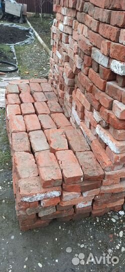 Кирпич красный б/у