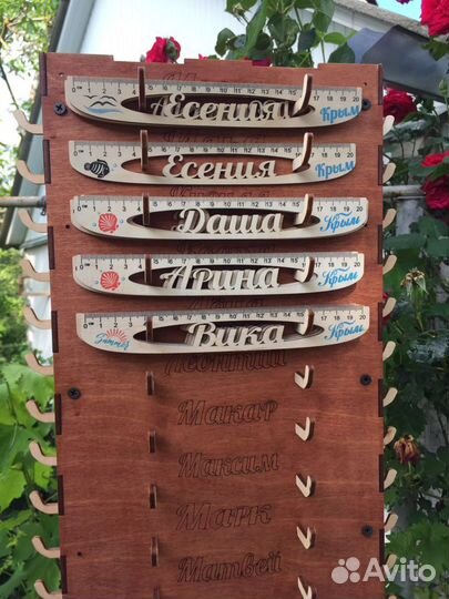 Сувениры из дерева опт Именные линейки