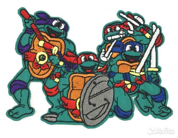 Термонашивка черепашки нашивка заплатка на одежду