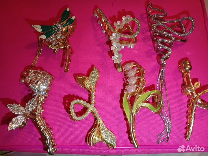 Зажимы для волос металлические