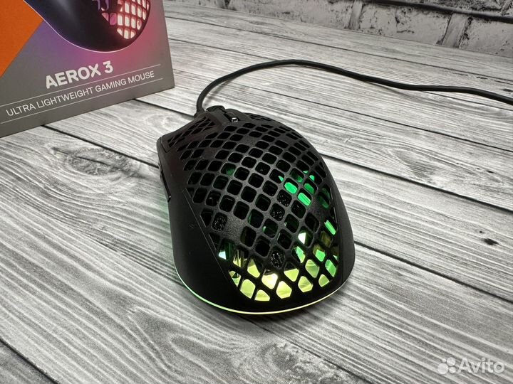 Мышь SteelSeries Aerox 3, игровая, проводная