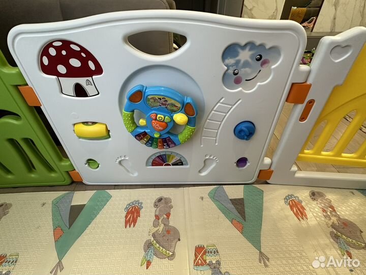 Большой детский манеж пластик