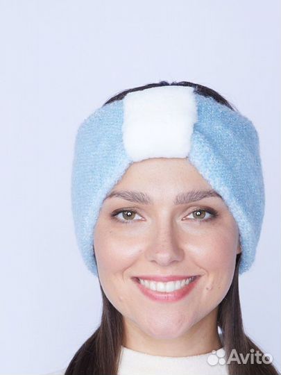 Повязка на голову тёплая