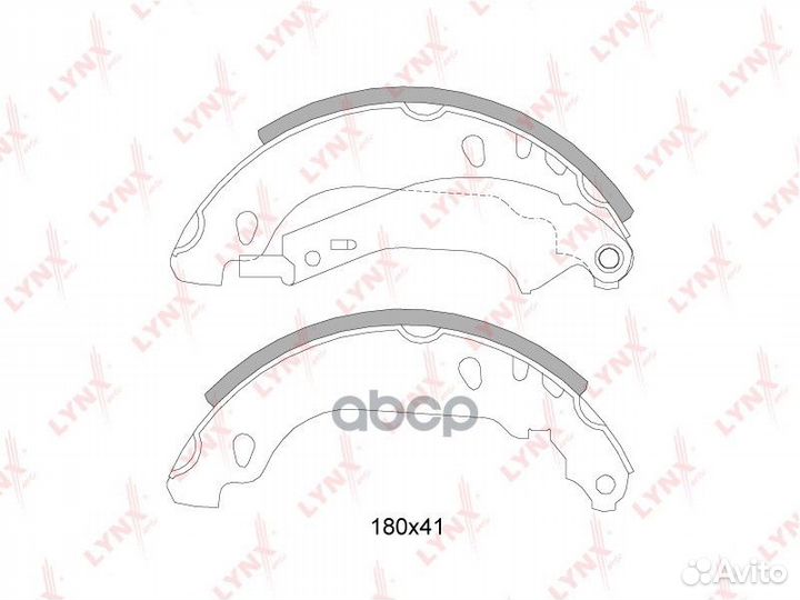 Колодки тормозные барабанные зад BS6305 LYN