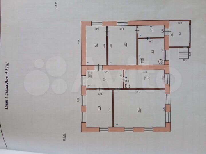 Дом 128 м² на участке 12 сот.