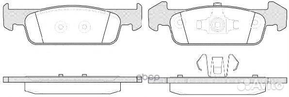 Колодки торм.диск. dacia logan II Berlina/MCV
