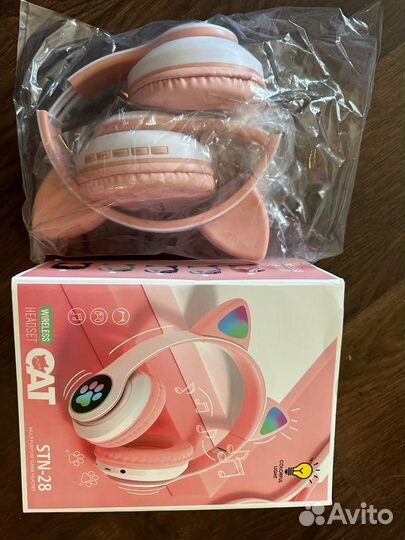 Беспроводные наушники CAT ear STN-28, розовый