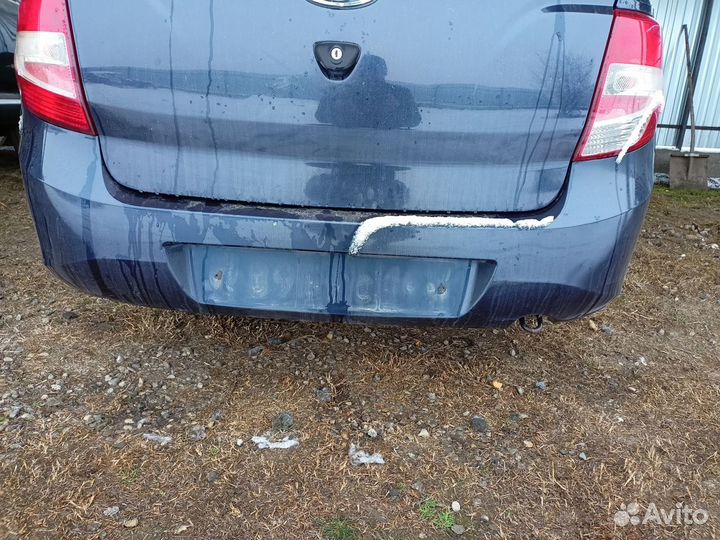 Лада Гранта задний бампер синий