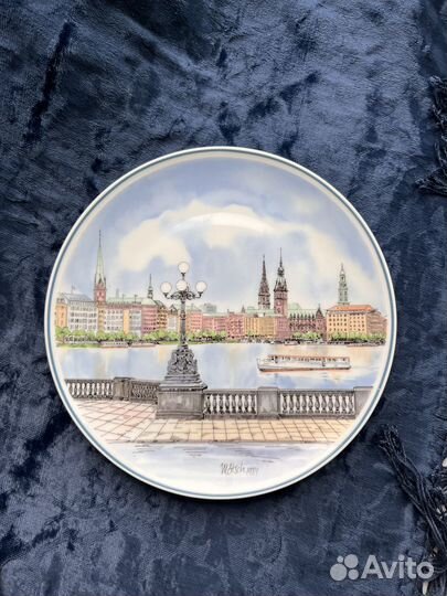 Тарелка декоративная, винтаж