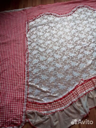 Шторы комплект кухонный