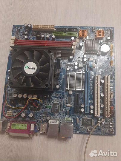 Gigabyte GA-MA69VM-S2 + процессор + память