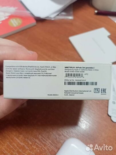 Наушники Apple airpods 3rd generation