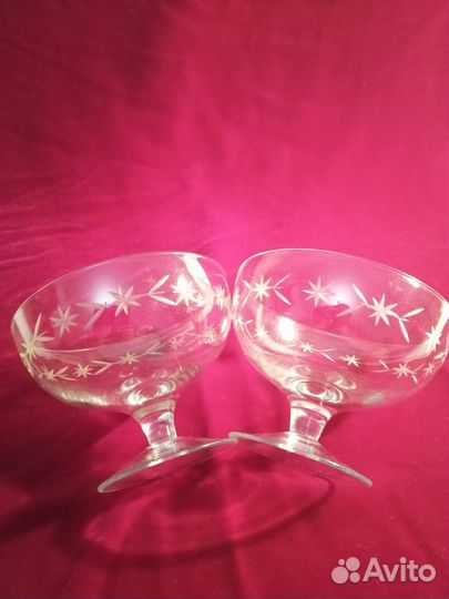 Вазочка-креманка-вареньица на ножке (стекло СССР)