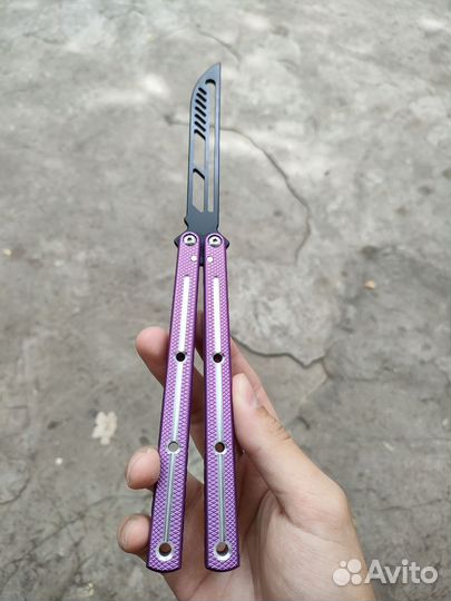 Нож бабочка тренировочный Magic Kraken