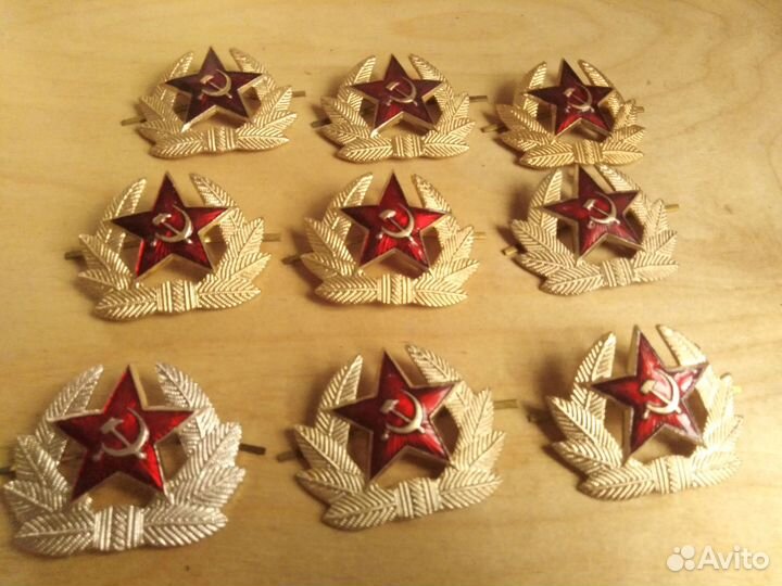 Кокарды и петличные эмблемы вс СССР. Пряжки