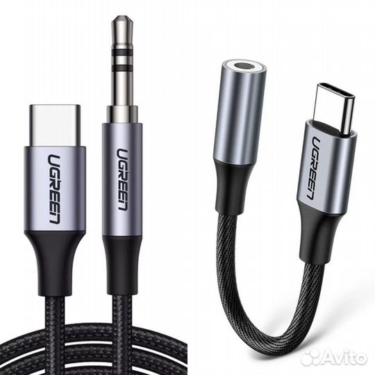 Переходник,AUX кабель Type-C, iPhone в Jack 3.5mm