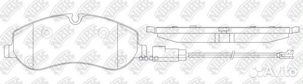 Колодки тормозные дисковые передние NiBK PN0667
