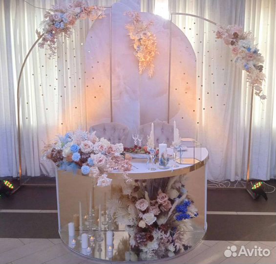 Оформление свадебного зала, свадебный декор