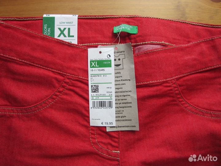 Benetton джинсы-140