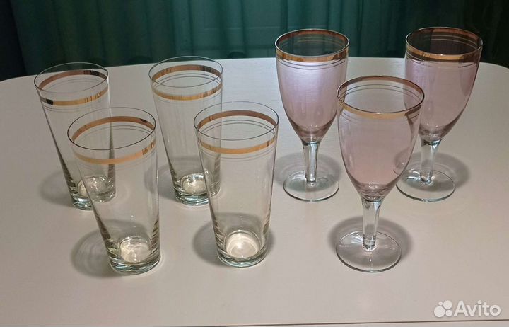 Стеклянная винтажная посуда СССР