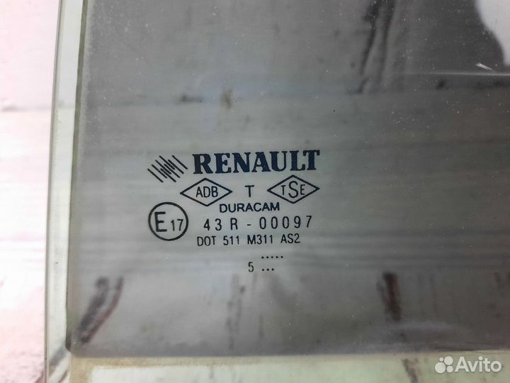 Стекло двери задней левой Megane Меган 2