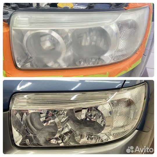 Полировка фар Бронирование