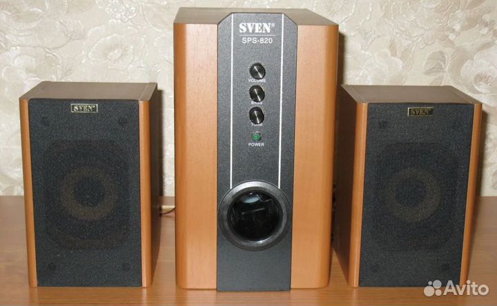 Колонки и сабвуфер акустические Sven SPS-820 Brown