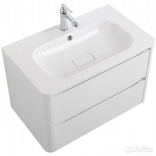 Тумба под раковину Cezares Relax 80 relax-800-2C-SO-BL подвесная Bianco Lucido