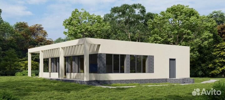 Строительство домов и коттеджей. Дом 132 м. кв