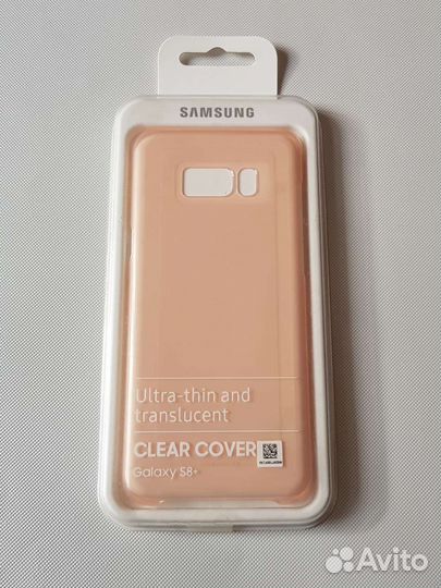 Чехол Clear Cover на Samsung S8+ оригинал