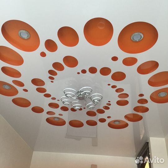 Натяжные потолки, слив воды, ремонт потолка