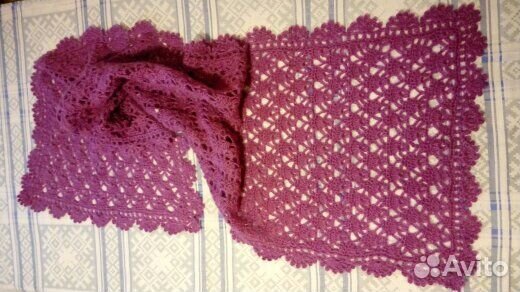 Шарф - палантин полушерстяной