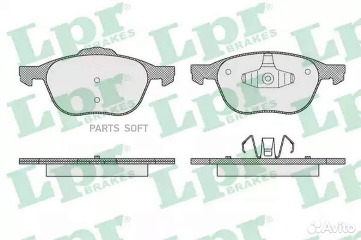 LPR 05P1627 Колодки тормозные дисковые