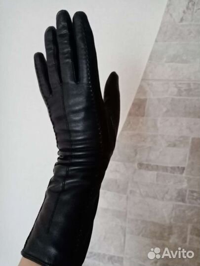 Перчатки женские кожаные 7 размер