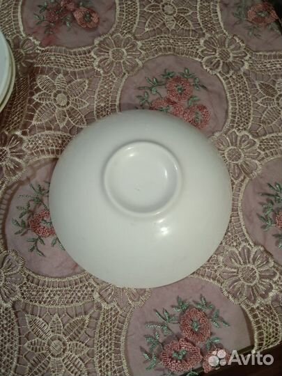 Добрушский фарфор гуси блюдца, салатник