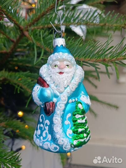 Елочные игрушки украшение Дед Мороз фабрика Элита
