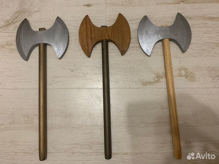 Меч и Щит деревянный, Топорик, Секира, Булава